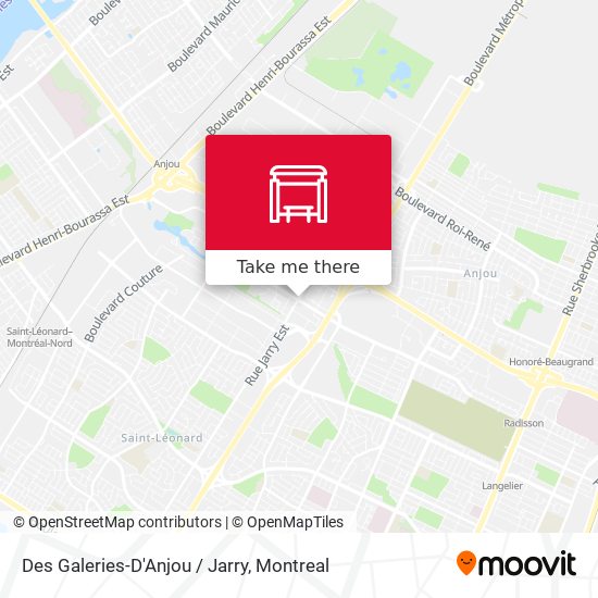 Des Galeries-D'Anjou / Jarry map