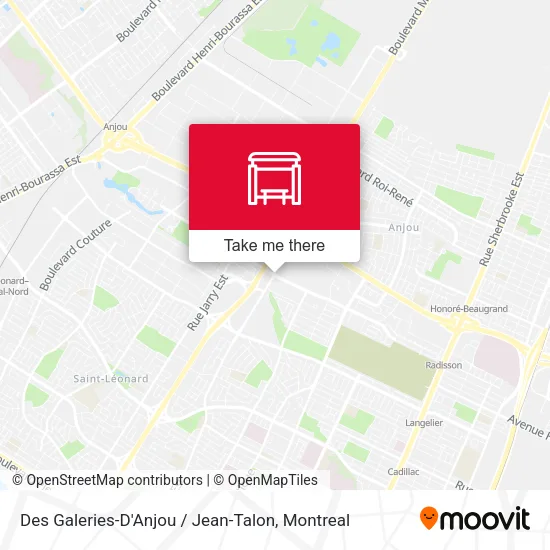 Des Galeries-D'Anjou / Jean-Talon map
