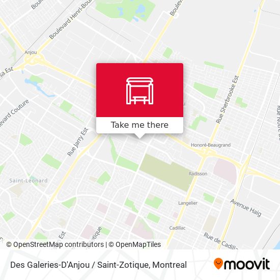 Des Galeries-D'Anjou / Saint-Zotique map