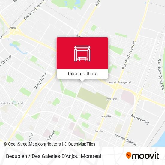 Beaubien / Des Galeries-D'Anjou map