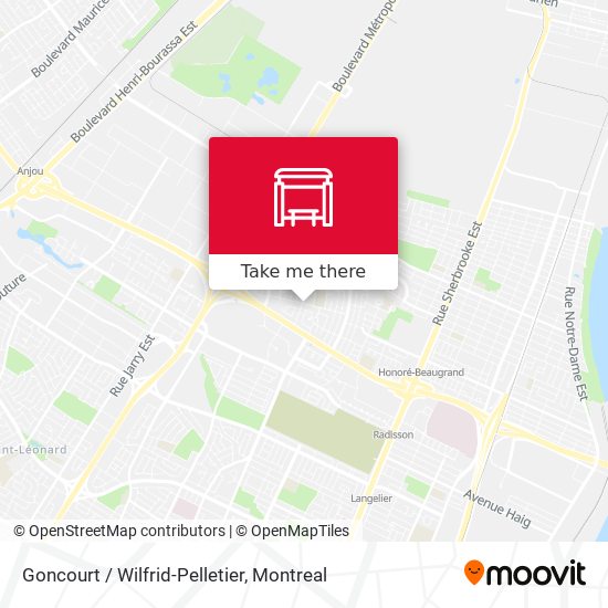 Goncourt / Wilfrid-Pelletier map