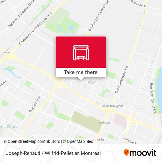 Joseph-Renaud / Wilfrid-Pelletier map