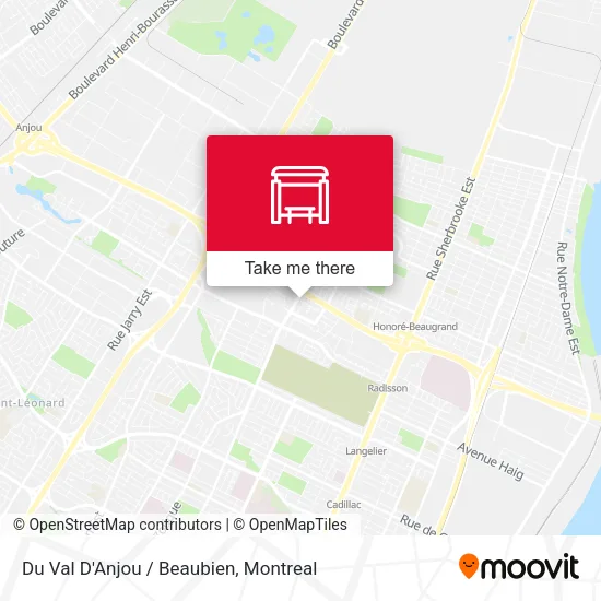 Du Val D'Anjou / Beaubien map