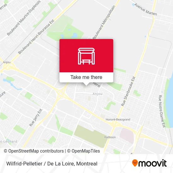 Wilfrid-Pelletier / De La Loire map