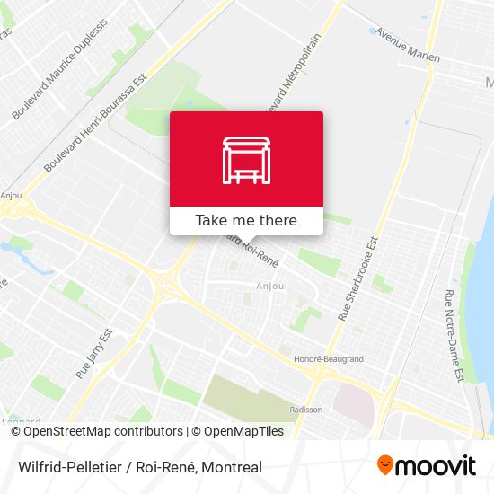 Wilfrid-Pelletier / Roi-René map