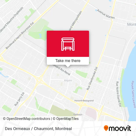 Des Ormeaux / Chaumont map