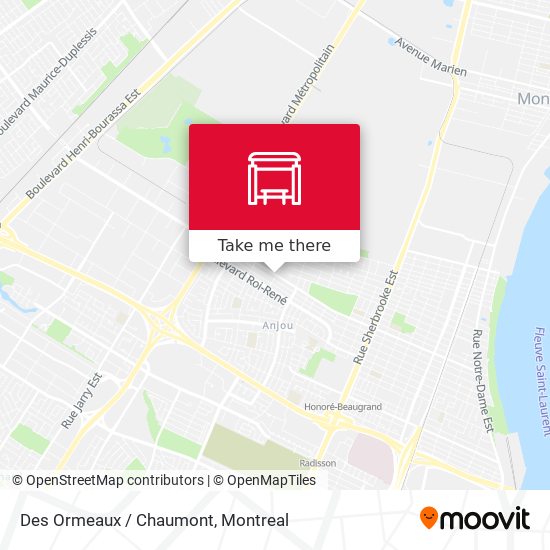 Des Ormeaux / Chaumont map