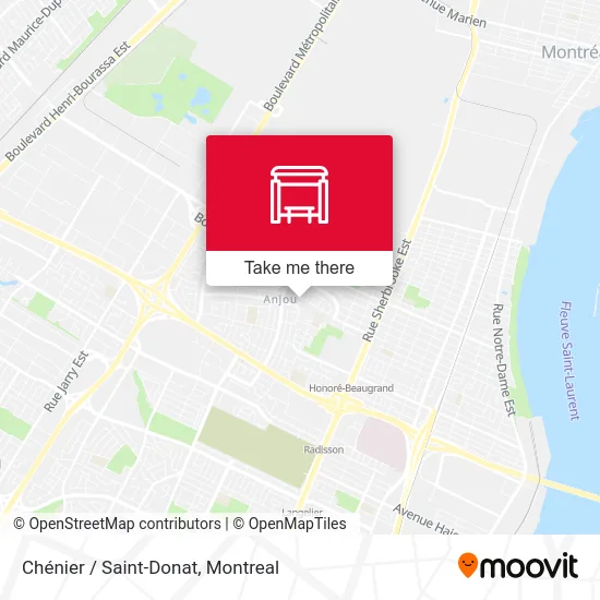 Chénier / Saint-Donat map