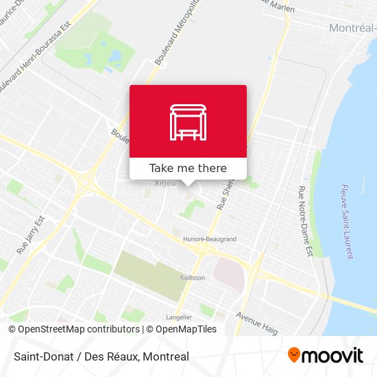 Saint-Donat / Des Réaux map