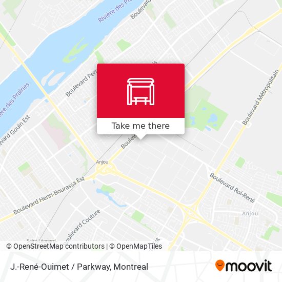 J.-René-Ouimet / Parkway map