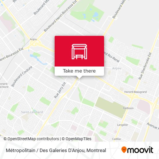 Métropolitain / Des Galeries D'Anjou map