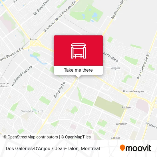 Des Galeries-D'Anjou / Jean-Talon map