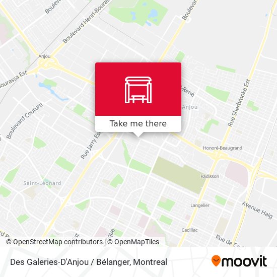 Des Galeries-D'Anjou / Bélanger map