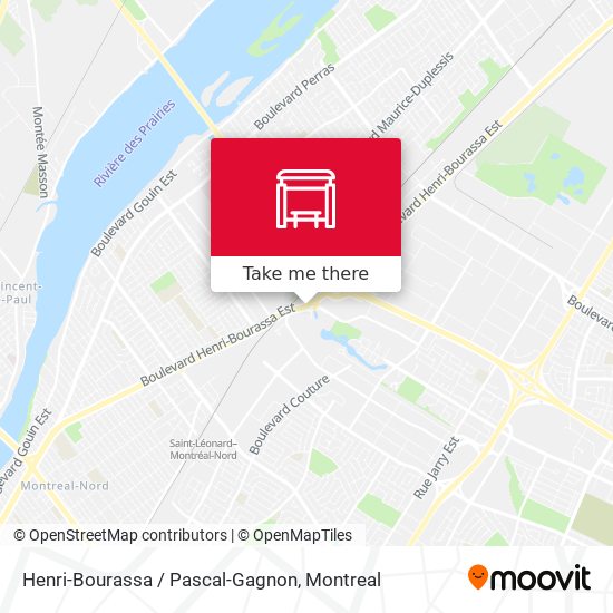 Henri-Bourassa / Pascal-Gagnon map