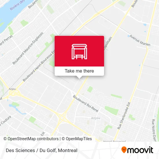 Des Sciences / Du Golf map