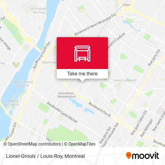 Lionel-Groulx / Louis-Roy map