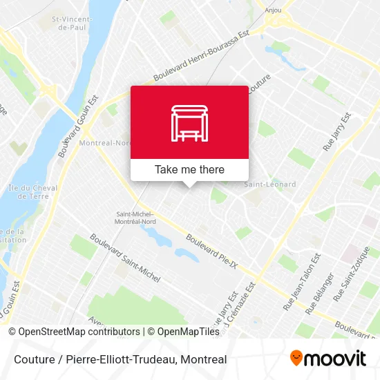 Couture / Pierre-Elliott-Trudeau map