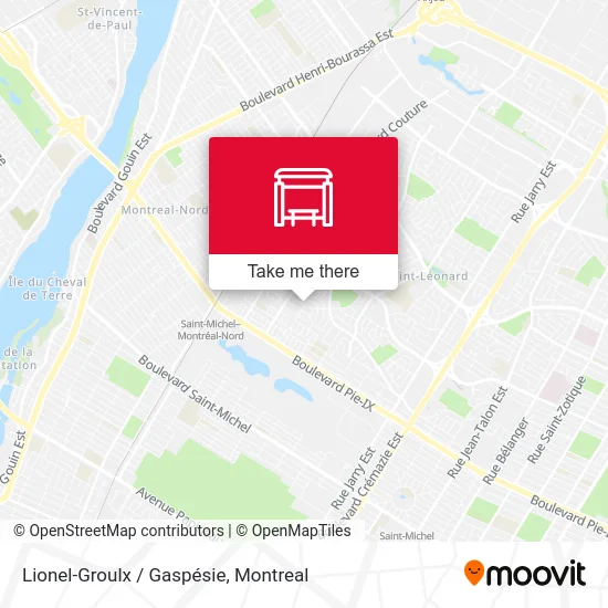 Lionel-Groulx / Gaspésie map