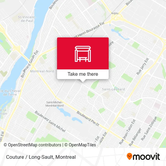 Couture / Long-Sault map