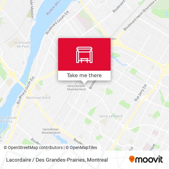 Lacordaire / Des Grandes-Prairies map