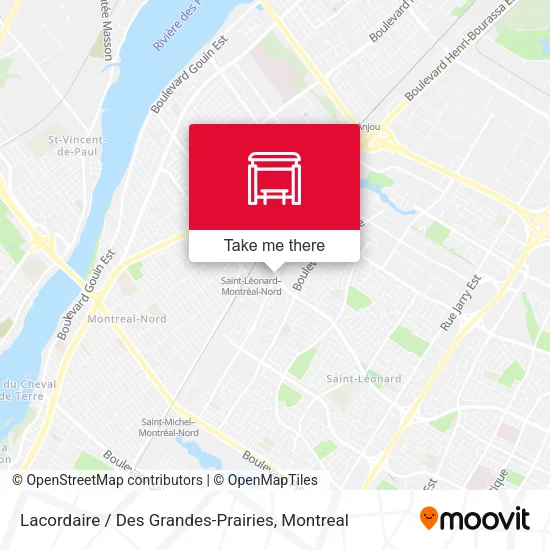 Lacordaire / Des Grandes-Prairies map