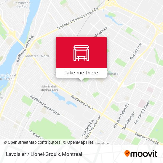 Lavoisier / Lionel-Groulx map