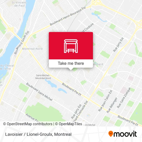 Lavoisier / Lionel-Groulx map