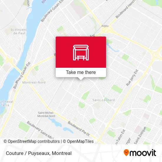 Couture / Puyseaux map