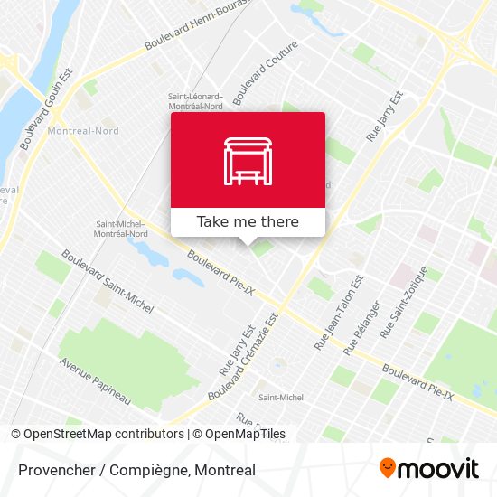 Provencher / Compiègne map