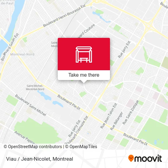 Viau / Jean-Nicolet map