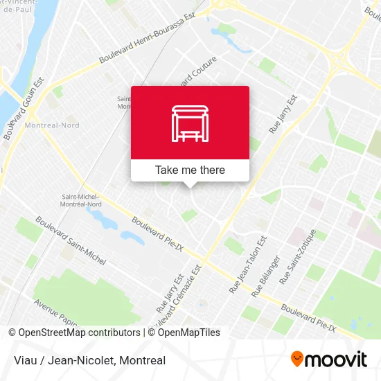 Viau / Jean-Nicolet map
