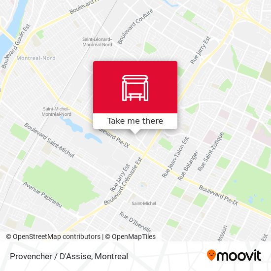 Provencher / D'Assise map