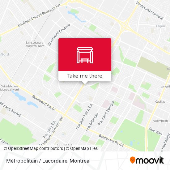 Métropolitain / Lacordaire map