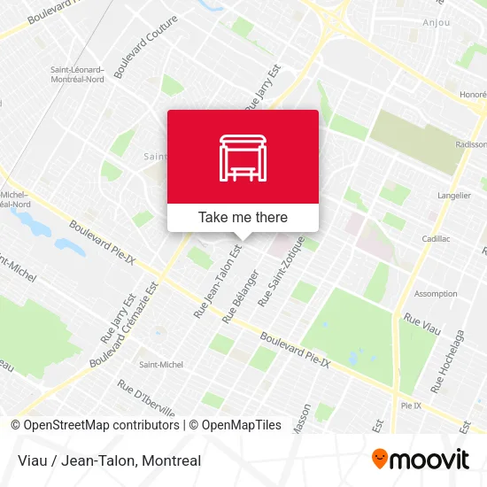 Viau / Jean-Talon map
