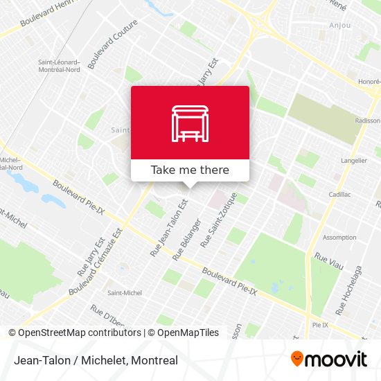 Jean-Talon / Michelet map