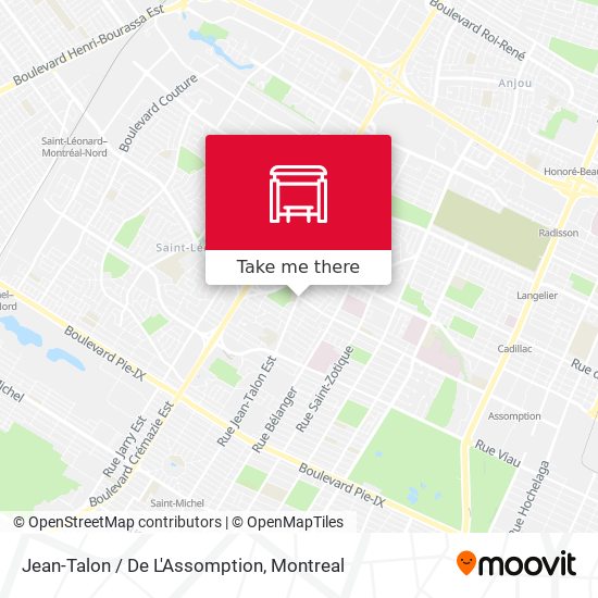 Jean-Talon / De L'Assomption map