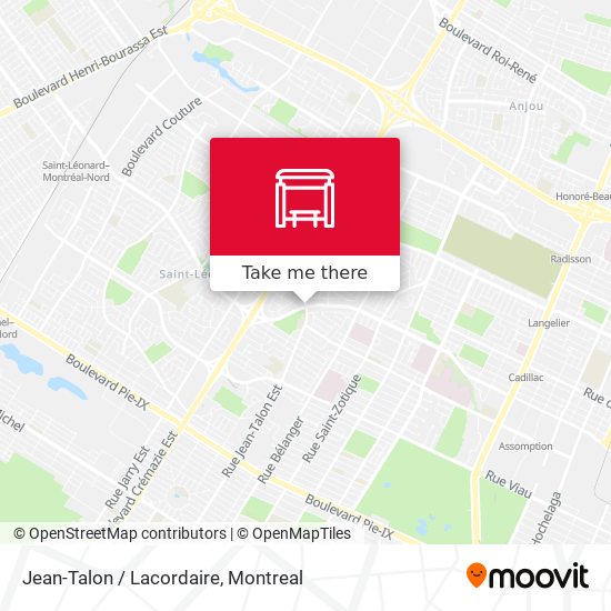 Jean-Talon / Lacordaire map