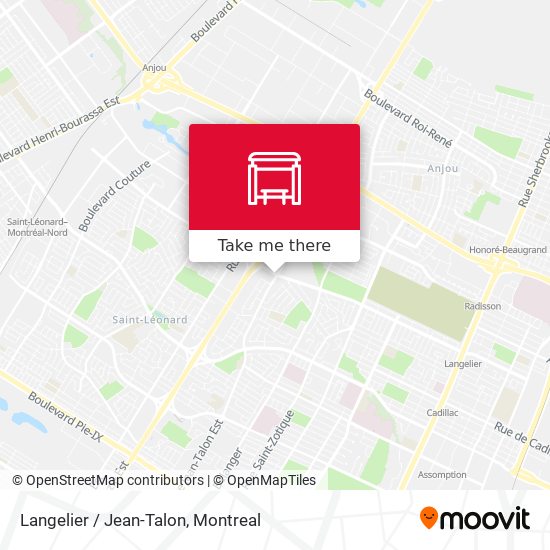 Langelier / Jean-Talon map