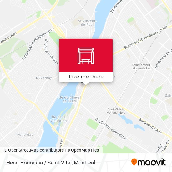 Henri-Bourassa / Saint-Vital map