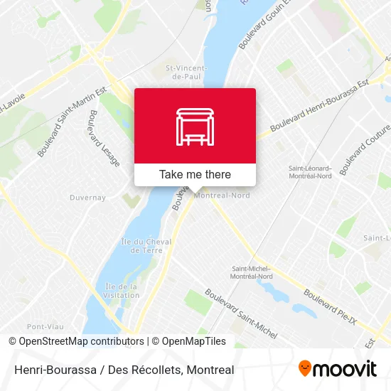Henri-Bourassa / Des Récollets map