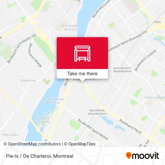 Pie-Ix / De Charleroi map