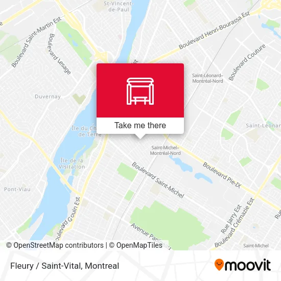 Fleury / Saint-Vital map
