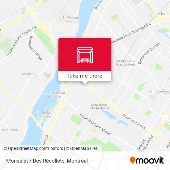 Monselet / Des Récollets map