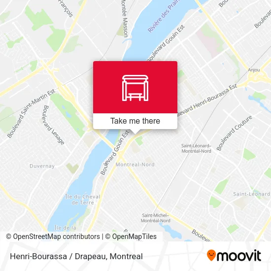 Henri-Bourassa / Drapeau map