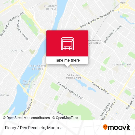Fleury / Des Récollets map