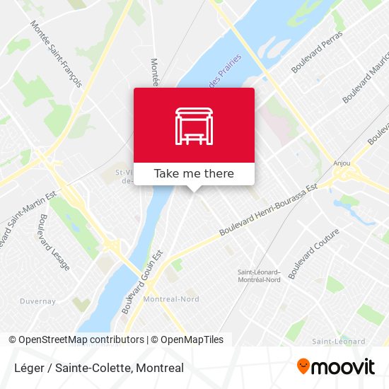 Léger / Sainte-Colette map