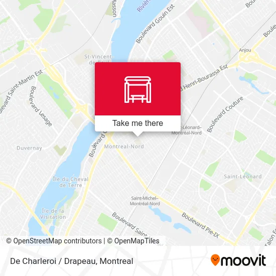 De Charleroi / Drapeau map