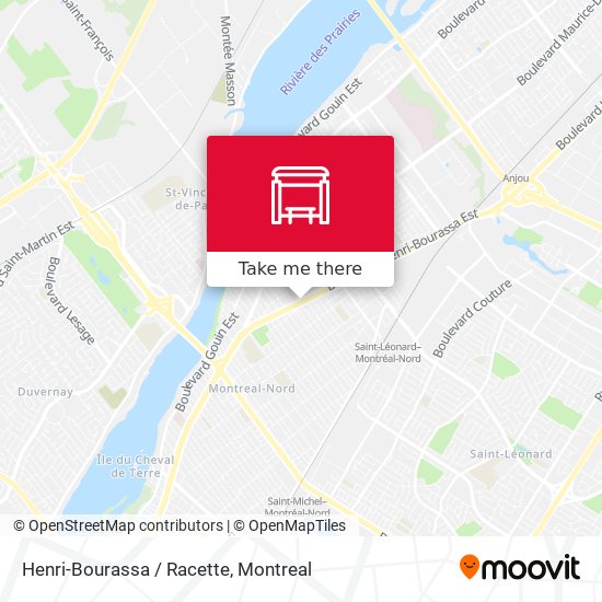 Henri-Bourassa / Racette map