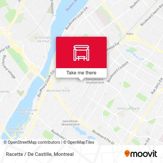 Racette / De Castille map