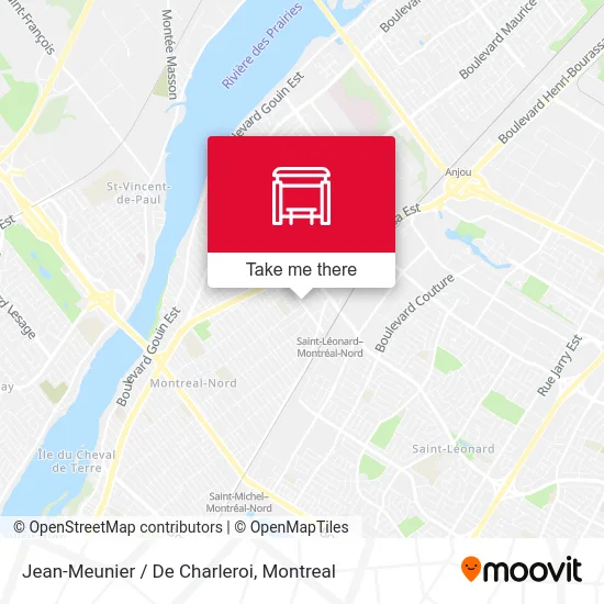 Jean-Meunier / De Charleroi map